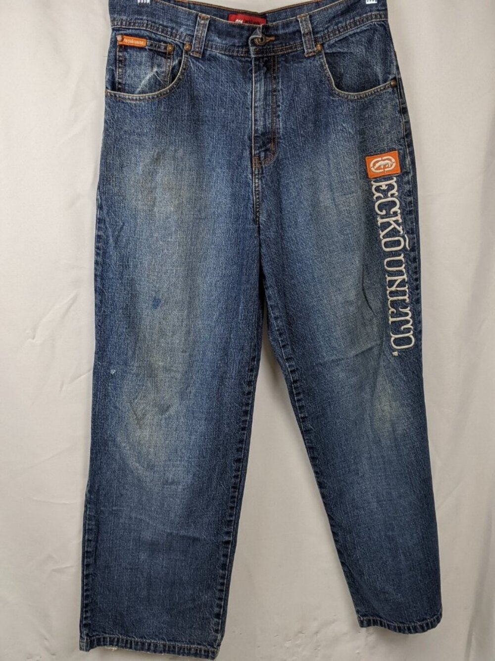 Ecko Unltd Vintage Y2K Womens Jeans Size 18 Wide Leg High Rise Medium Wash